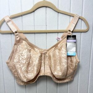 Bali Classic Support Cool‎ Comfort Women's Lace soft taupe Bra  Size 42D
